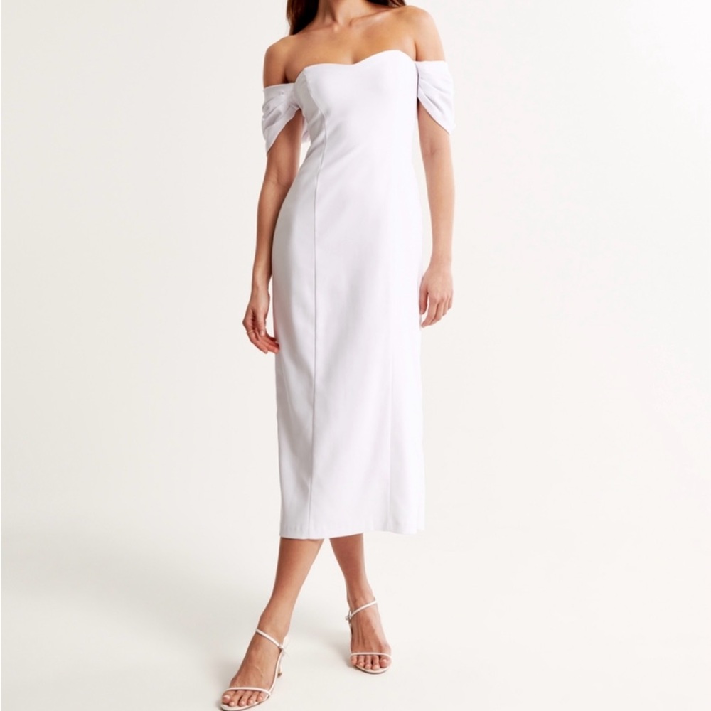 Abercrombie & Fitch Strapless White Dress